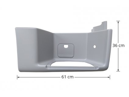 Trittbrett rechts in Spachtelmasse mit Abdeckung MAN TGX EURO 6