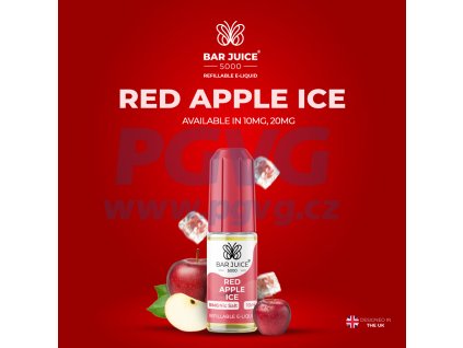 bar juice red apple ice