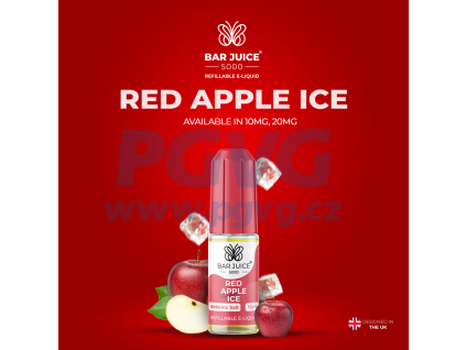 bar juice red apple ice