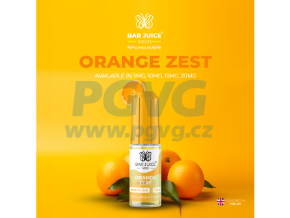bar juice orange zest