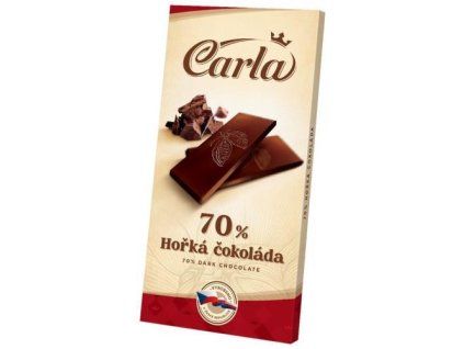 Carla čokoláda hořká 70% obdélník 80g