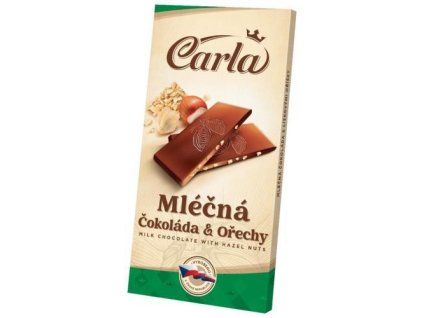 Carla čokoláda mléčná lískový ořech 80g