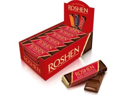 Roshen bar 43g dark chocolate /30/ (UKR)