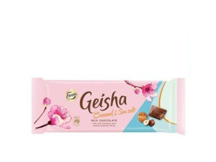 Geisha chocolate caramel sea salt 100g