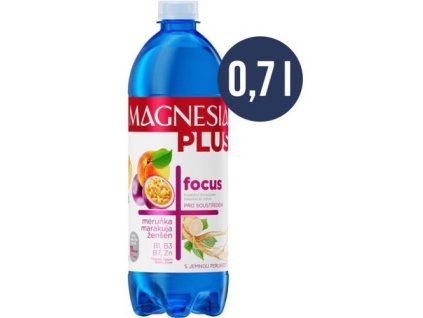 Magnesia Plus Focus meruňka, marakuja a ženšen 0,7L