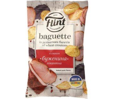 Flint suchárky 60g pikantní šunkové (UKR)