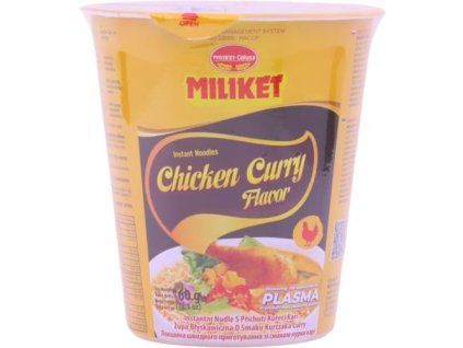Miliket inst. nudle v misce s příchutí curry 60g 60g
