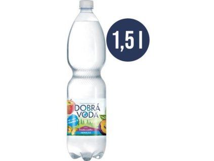 Dobrá voda neperlivá švestka a jablko 1,5L