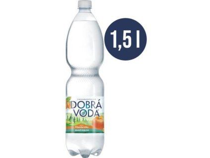 Dobrá voda jemně perlivá mandarinka 1,5L