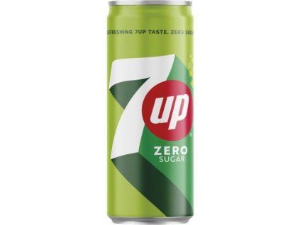 PC 7 Up zero sugar plech 0,33L