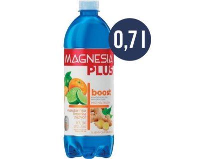 Magnesia Plus Boost mandarinka, limetka a zázvor 0,7L
