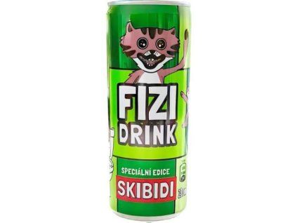 FIZI DRINK SKIBIDI limonáda s příchutí apple 250ML