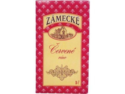 Zámecké tetrapak červené 1L $C