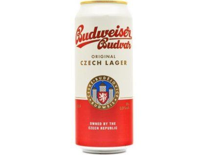 Budvar ležák 0,5L plech $C