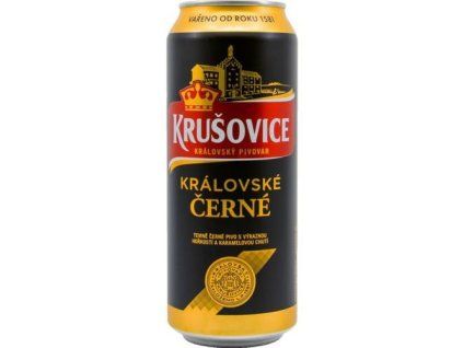 Krušovice černé 0,5L Plech