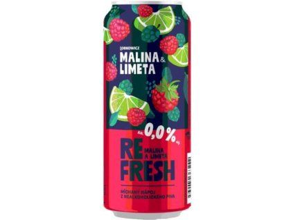 Lobkowicz Refresh nealko pivo malina limeta 0,5L