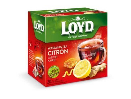 Loyd Warming Tea pyramida citrón zázvor +med 40g
