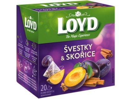 Loyd Tea pyramida švestka +skořice 40g