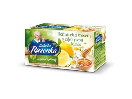 Babička Růženka čaj heřmánek +med +citrón 40g