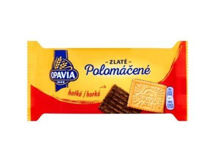 Opavia zlaté polomáčené hořké 100g