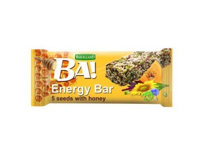 BA energy bar 5 druhů semínek+med 40g