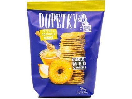 Dupetky pečené+hořčice+mid+cibule 70g