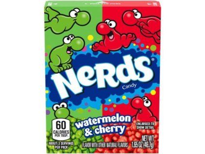 Nerds candy watermelon+cherry 46,7g