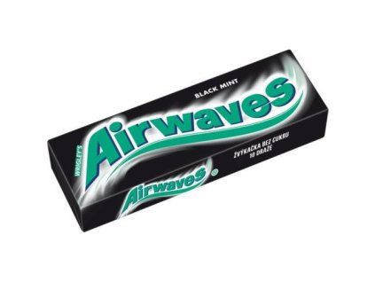 Airwaves žvýkačka dražé black mint /30/ 14g