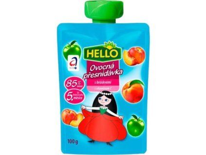 Hello ovocná svačinka broskev 100g