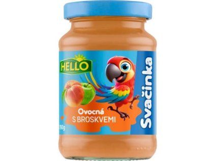 Hello ovocná svačinka s broskvemi 190g