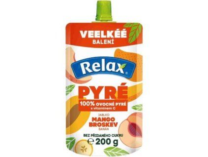 Relax pyré 100% mango+broskev 200g