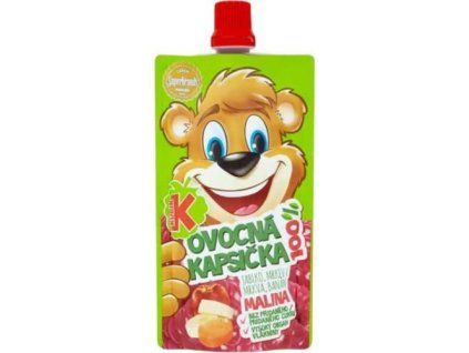 Kubík 100% ovocná kapsička malina 100g