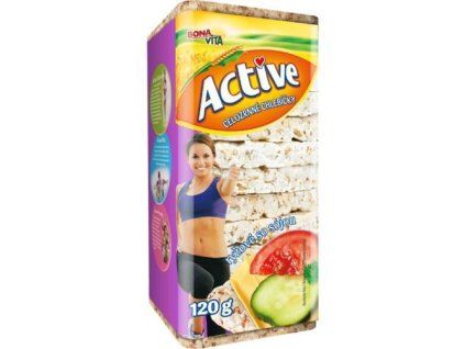 BonaVita Active chlebíčky celozrnné rýže a sója 120g