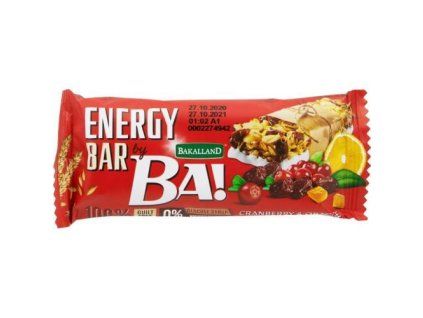 BA energy bar brusinka+pomeranč+jogurt 40g