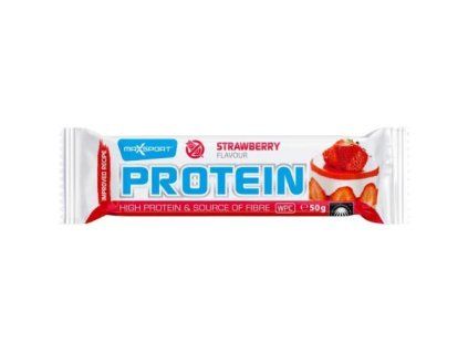 MaxSport tyčinka proteinová jahoda 50g