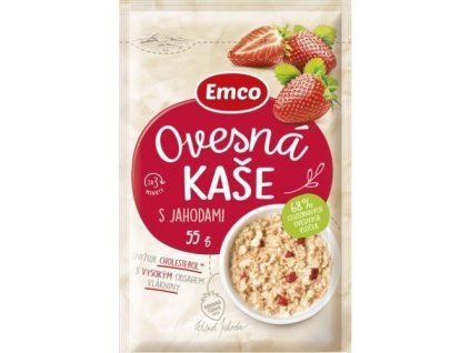 Emco ovesná kaše s jahodami 55g