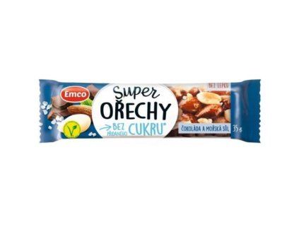 Emco tyčinka superořechy mořský sůl 35g