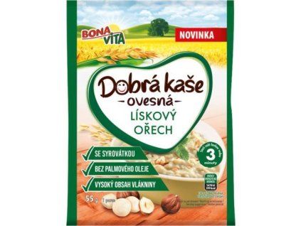 Bonavita dobrá kaše lískový ořech 55g
