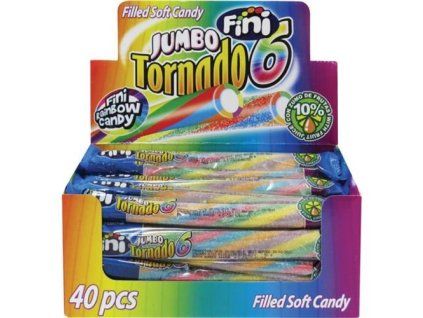 Fini Jumbo želé tornado s kyselým posypem /40/ 50g