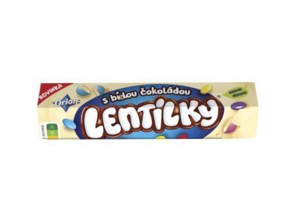 Orion Lentilky dražé bílé hexatuba 34g