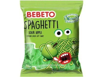 Bebeto želé spaghetti sour apple /12/ 80g