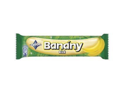 Orion Banány tyčinka bílé 42g