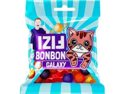 Fizi želé bonbóny jahoda/galaxy 80g
