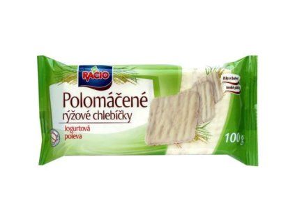 Racio chlebíčky polomačené rýže a jogurt 100g