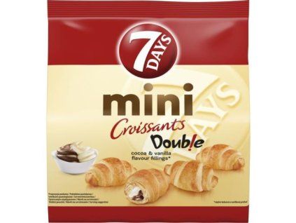 7Days mini croissant double cocoa-vanilla fillings 185g