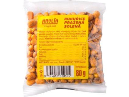 Havlík kukuřice pražená solená 80g