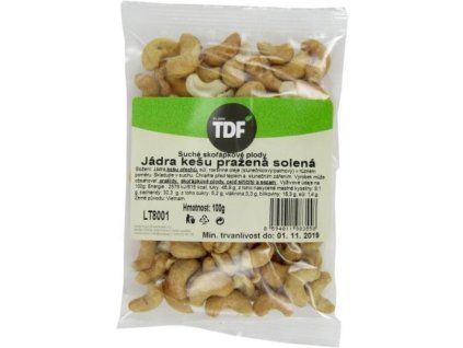 TDF kešu pražené solené 100g