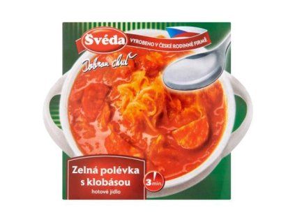 Švéda polévka zelná s klobásou 330g