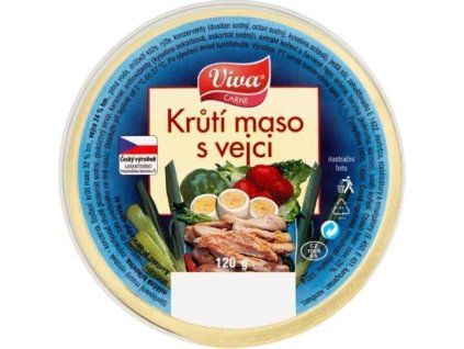 Viva krůtí maso s vejci 120g