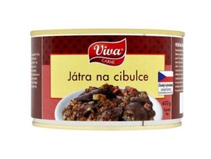 Viva játra na cibulce se slaninou 400g